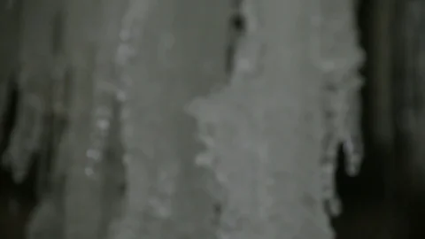 Fast dripping icicles close up Stock Footage 73059903