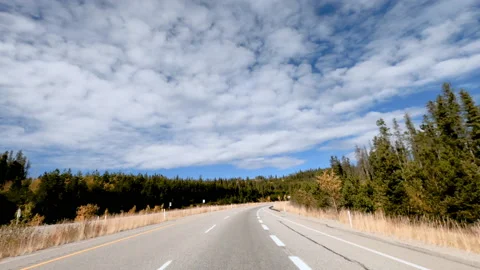 Fast driving along the expressway on a warm summer day Stock Footage 140684537