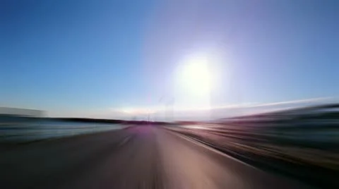 Fast Driving on the Highway, blurred 스톡 동영상 11633541