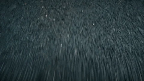 Fast Driving Point of View on Dark Asphalt Road Surface Video stock 347739805