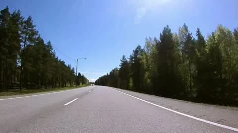 Fast Driving on the Road Stock Footage 11151907