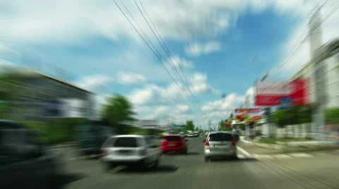 Fast driving timelapse in city 库存影片 11287929