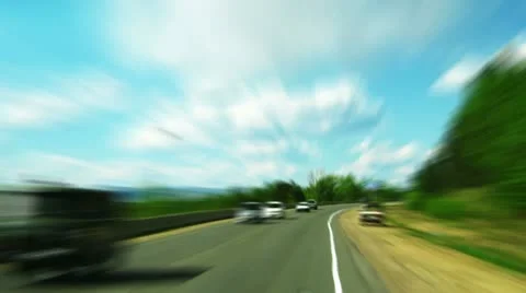 Fast driving timelapse in countryside 库存影片 11287936