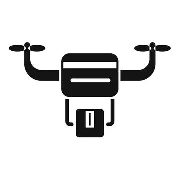 Fast drone delivery icon simple vector. Vehicle parcel shop 스톡 일러스트