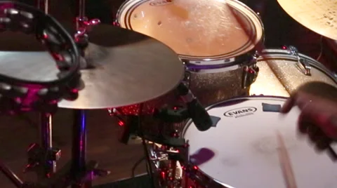 Fast Drumming Close Up Stock Footage 33625044