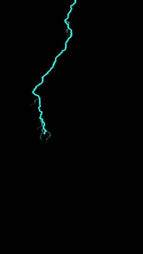 Fast Electric Lightning Bolt Strike Visual Effect Overlay Stock Footage 339504407