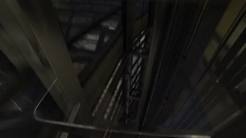 Fast elevator from inside Video stock 83927755
