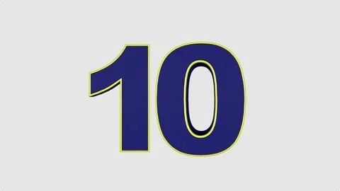  FAST Explosive Animation Number 10 Stock-Footage 323940548