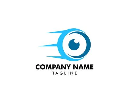 Fast Eye Icon Logo Design Element Stock Illustration