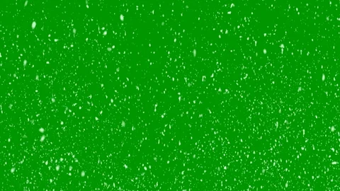 Fast falling white snow on a green background. Stock Footage 144828692