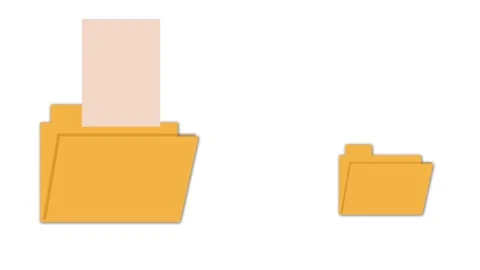 Fast file sharing animation, computer folder icon. Stock Footage 280281710