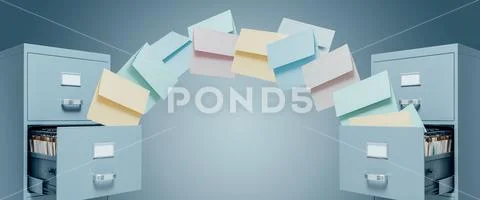 Fast file transfer management Stock Photos