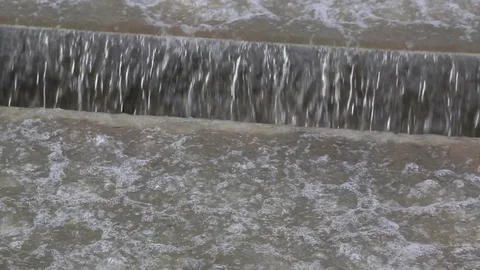 Fast filter backwash operation in a water treatment plant located in Taipei. Stock Footage 76830142