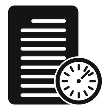 Fast final exam icon simple . Academic study 스톡 일러스트