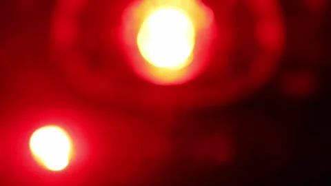 Fast flashing red LED lights at night Stock Footage 163837935