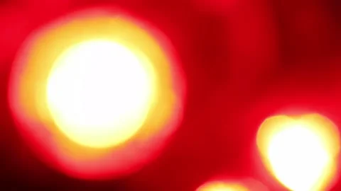 Fast flashing red LED lights at night Stock Footage 163843103