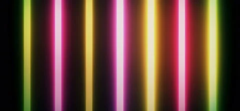 Fast Flickering Colored Neon Lines Motion Abstract Background Stock Footage 131351529