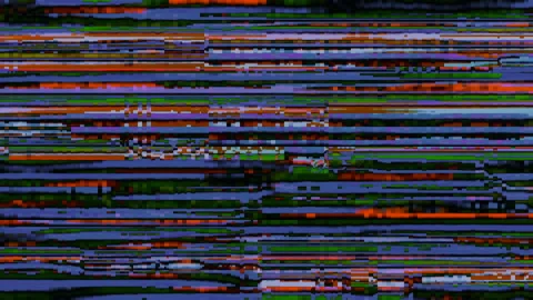 Fast Flickering Pixel Flow Digital Noise Abstract Background Stock Footage 127600702
