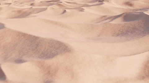Fast flight over the dunes and desert sands Stock Footage 165309397