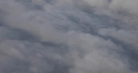Fast flight over the morning clouds Stock Footage 113542552