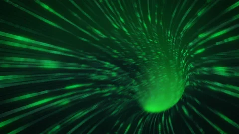 Fast flight through green sci-fi tunnel loopable 3D render 4k UHD 3840x2160 Stock Footage 93903927