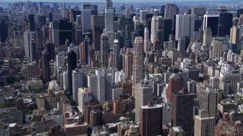 Fast flight west over Manhattan. Shot in 2006. Stock Footage 59522578