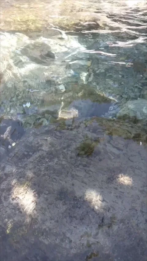 Fast Flowing Mountain River Stream at Ras El Maa in Chefchaouen Morocco Vídeos de archivo 340554971