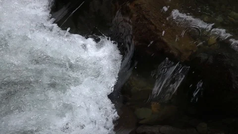 Fast flowing mountain stream. Video stock 98427706