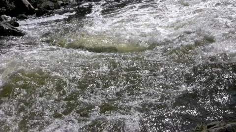Fast flowing rapids Stock Footage 369696