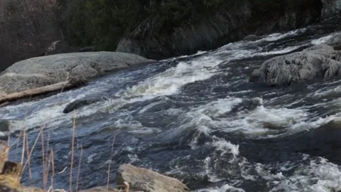 Fast flowing river 4-26 Stock-Footage 334657532