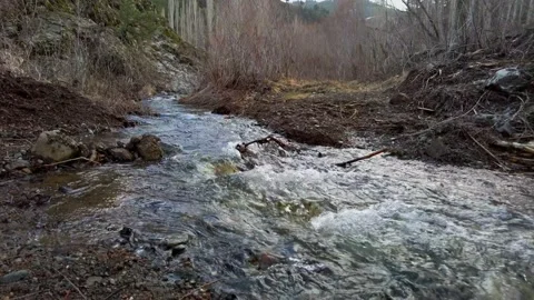 Fast Flowing river 4K ultraHD Stock Footage 170389499