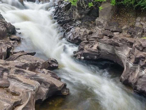 Fast flowing river Foto stock
