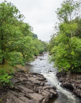 Fast flowing river Stock Photos