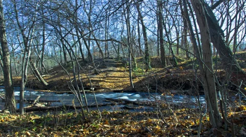 Fast flowing river rapids - 4K Ultra HD time lapsed Video stock 36544617