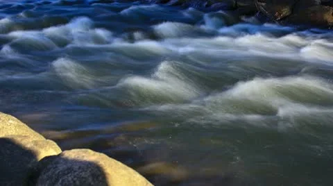 Fast flowing river rapids Video stock 10573883