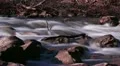 Fast flowing river rapids-Time lapse pan Vídeos en HD