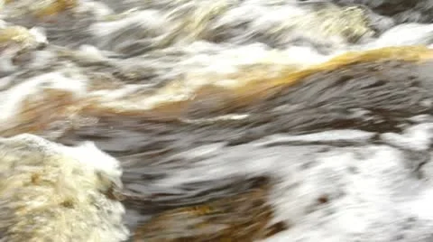 Fast-flowing stream Stock Footage 10579441