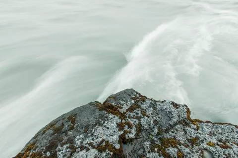 Fast flowing stream Stock Photos