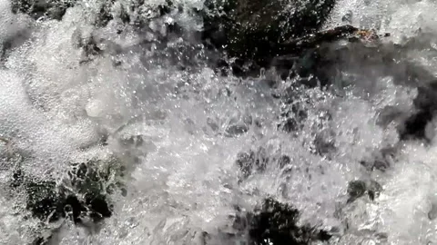 Fast Flowing Water Stock Footage 133138656