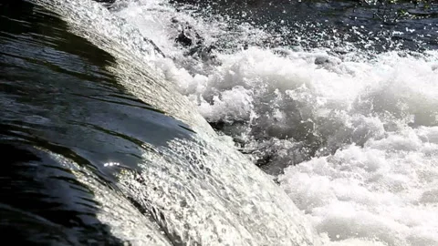 Fast Flowing Water Stock Footage 133139029