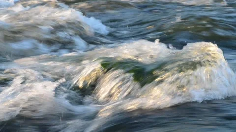 Fast Flowing Water Stock Footage 154486590