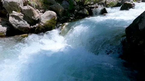 Fast flowing water Stock Footage 202129826