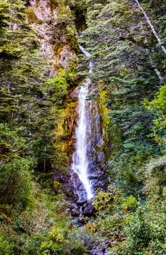 A Fast Flowing Waterfall Foto stock