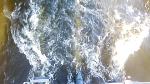 Fast flying above the water Stock Footage 80357024