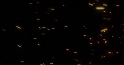 Fast flying fire burning embers ash for video overlay effects. Stock Footage 212516631
