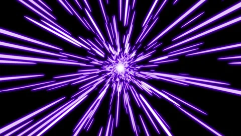 Fast Flying Speed Light Beams Seamless Loop Purple Lavender horizontal 10 sec Stock Footage 340760760