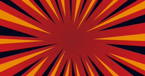 Fast focus ray comic effect illustration looping animation in the middle Stock Footage 174564818