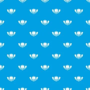 Fast food burger pattern vector seamless blue Stock Illustration