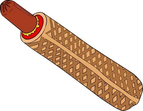 Fast food. Colored vector illustration of street food flat style. Stock Illustration