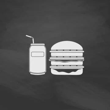Fast food computer symbol 스톡 일러스트